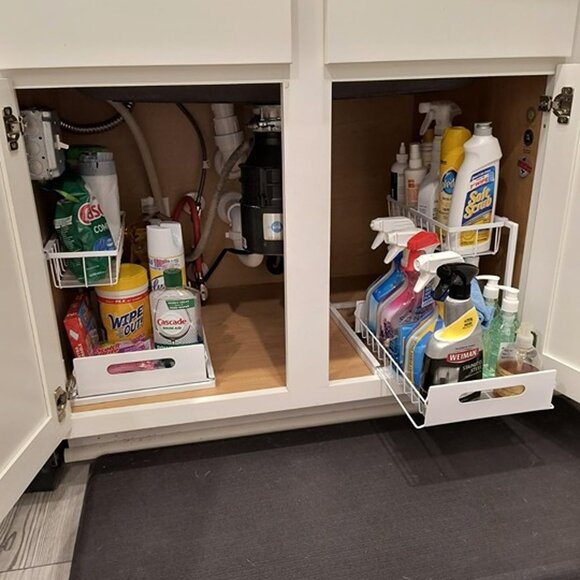 NEW 1 Pack Under Sink Organizer, Pull Out Cabinet Organizer 2 Tier - Picture 2 of 8